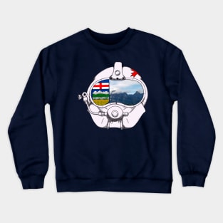 Alberta Dive Flag Crewneck Sweatshirt